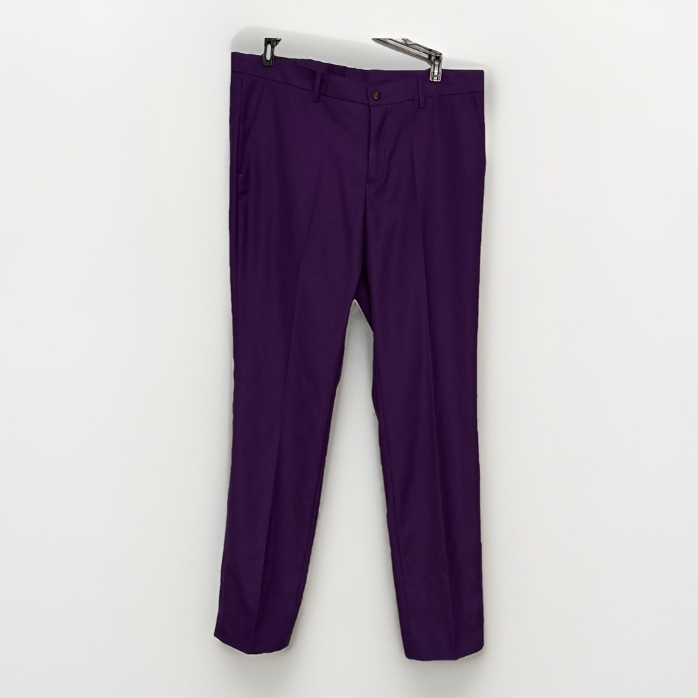 Unbranded Purple Size 34 Mens Streetwear Luxe Professional Sartorial Dress Pants